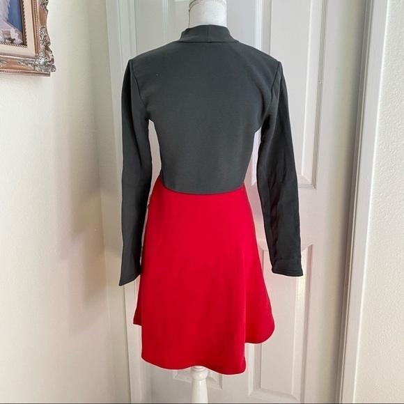 Mighty Fine Santa Pom Pom Dress Sz Small - Picture 5 of 8